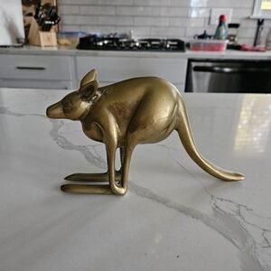 Vintage Solid Brass Kangaroo